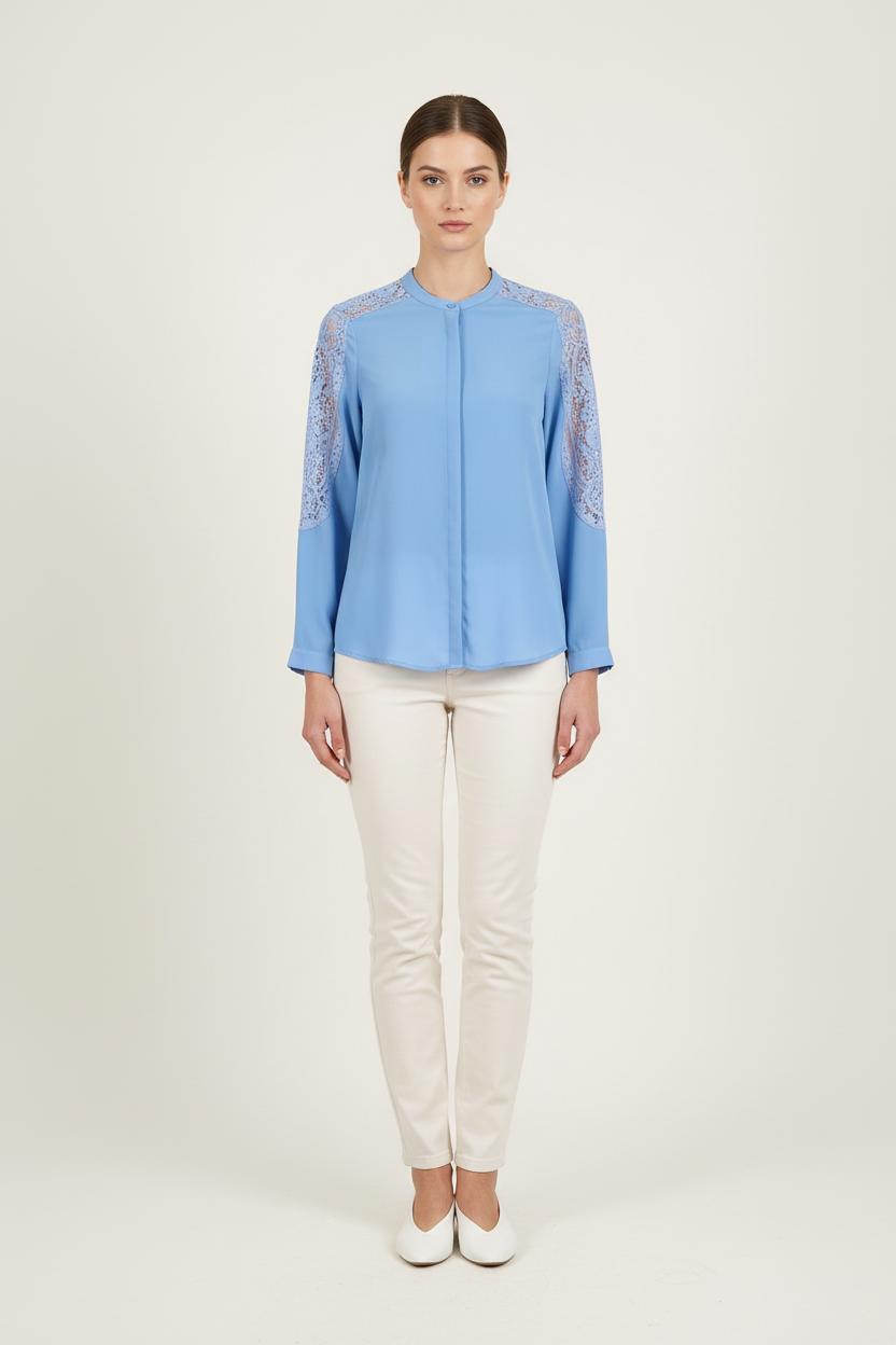 Chemise Bleue - Taille S/36 de la marque The Kooples | PARAD57166 - Vendu par Paradigme - Image 1