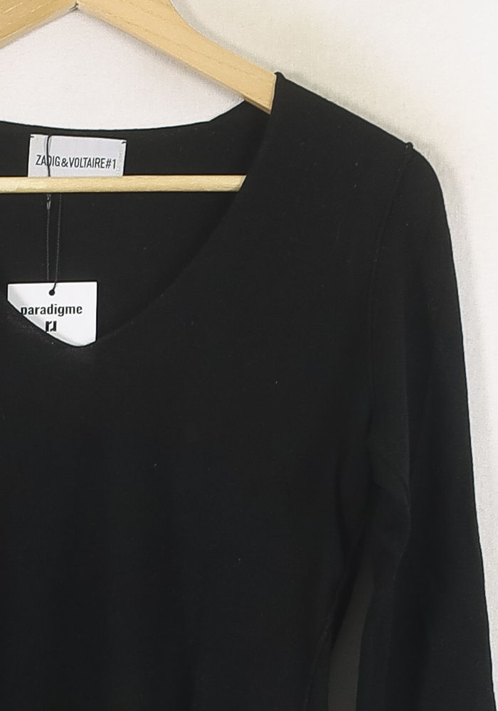 Pull Noir - Taille S/36 de la marque Zadig&Voltaire | PARAD57169 - Vendu par Paradigme - Image 3