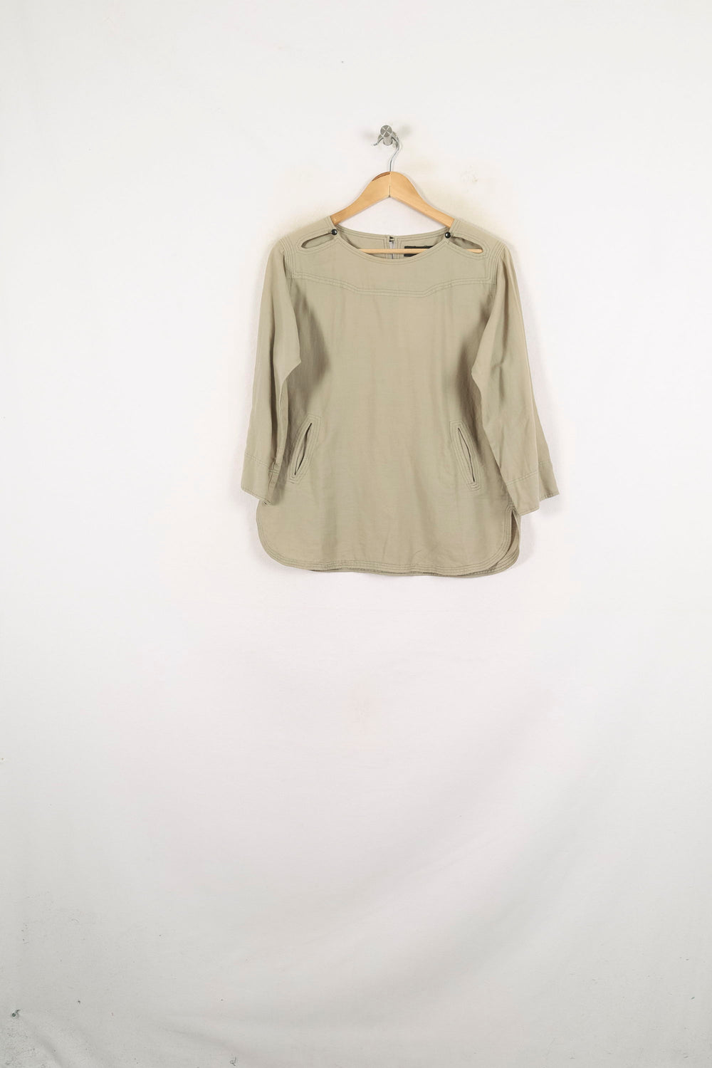 Blouse Beige - Taille M/38 de la marque Isabel Marant | PARAD57176 - Vendu par Paradigme - Image 2