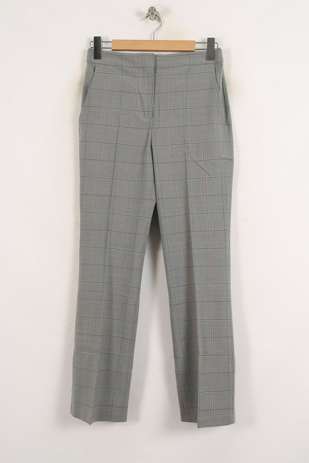 Pantalon À Carreaux Gris - Taille S/36 de la marque Maje | PARAD57178 - Vendu par Paradigme - Image 2