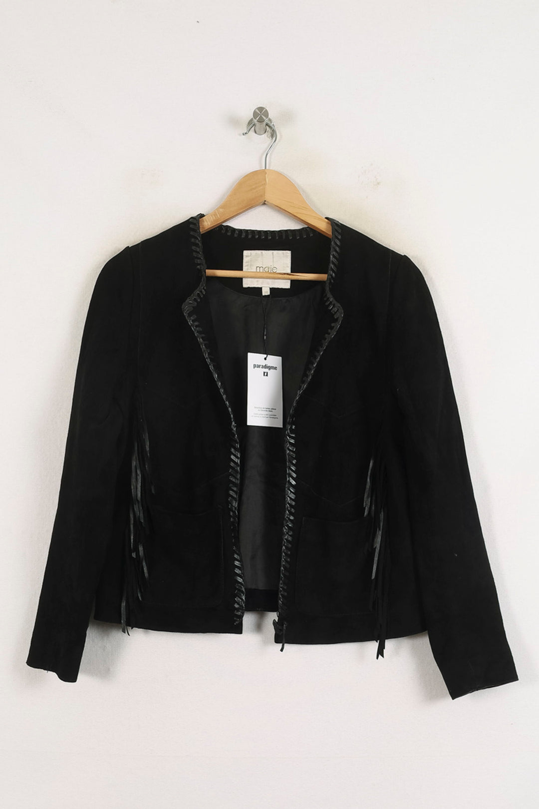 Veste Noire - Taille L/40 de la marque Maje | PARAD57185 - Vendu par Paradigme - Image 2