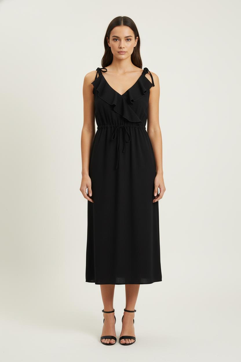 Robe Midi Noire - Taille S/36 de la marque Max Mara | PARAD57188 - Vendu par Paradigme - Image 1