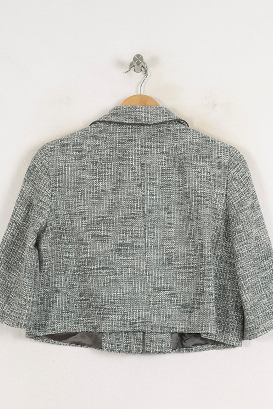 Veste Courte Grise - Taille M/38 de la marque Max Mara | PARAD57189 - Vendu par Paradigme - Image 4