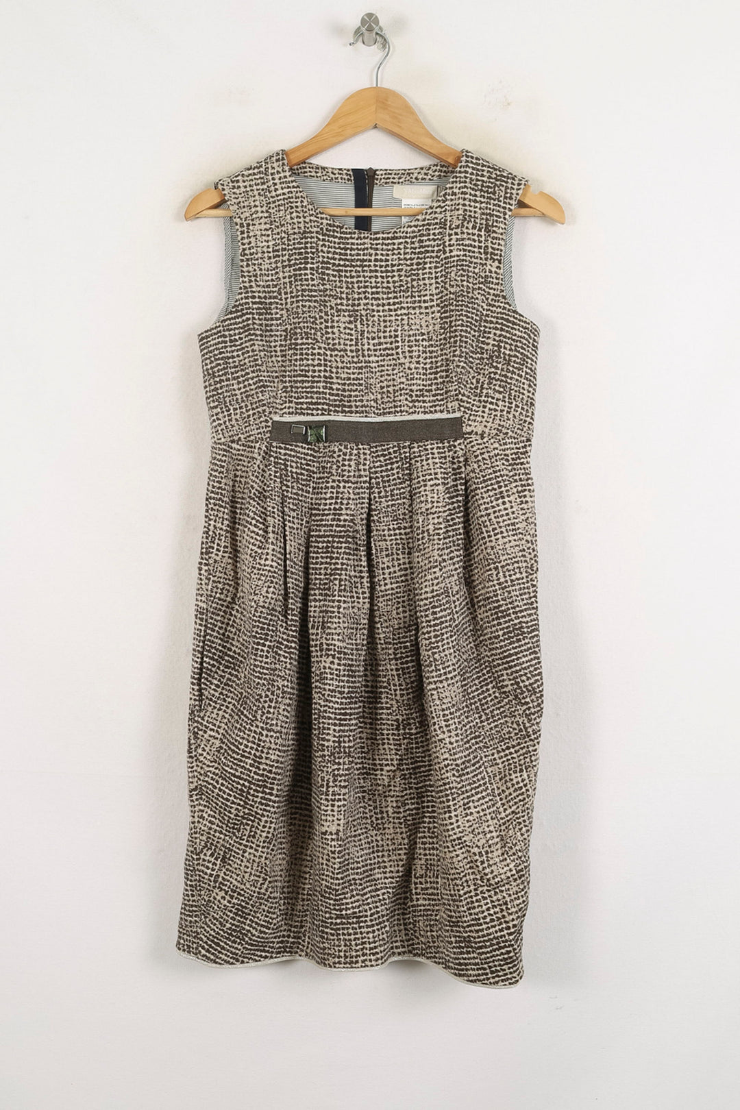 Robe Sans Manches Marron et Beige - Taille M/38 de la marque Max Mara | PARAD57190 - Vendu par Paradigme - Image 2