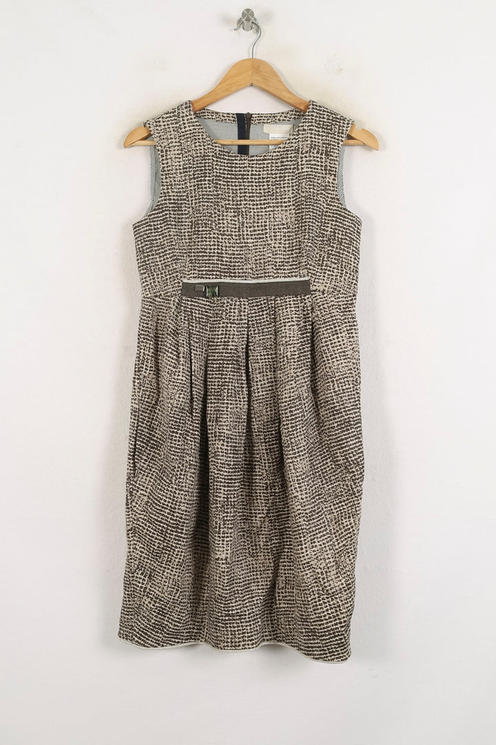 Robe Sans Manches Marron et Beige - Taille M/38 de la marque Max Mara | PARAD57190 - Vendu par Paradigme - Image 2