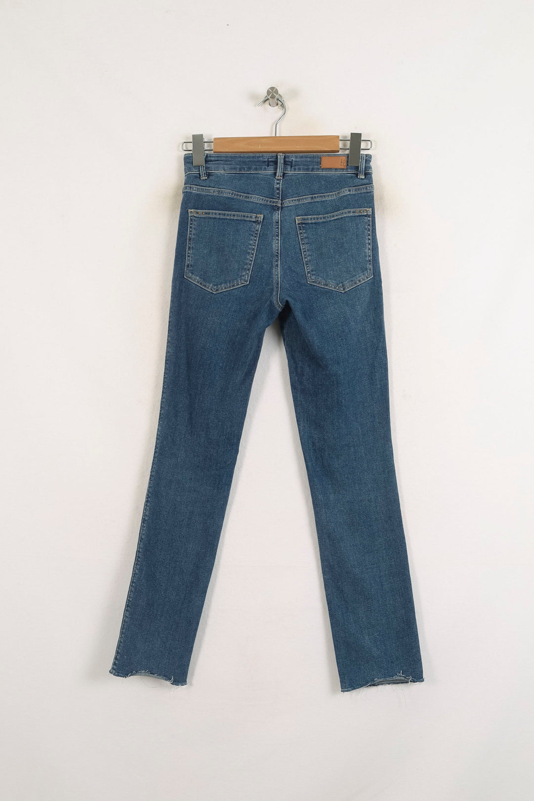 Jean Droit Bleu - Taille XS/34 de la marque Caroll | PARAD57198 - Vendu par Paradigme - Image 4