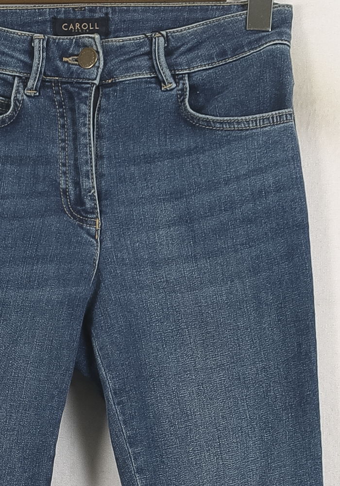 Jean Droit Bleu - Taille XS/34 de la marque Caroll | PARAD57198 - Vendu par Paradigme - Image 3