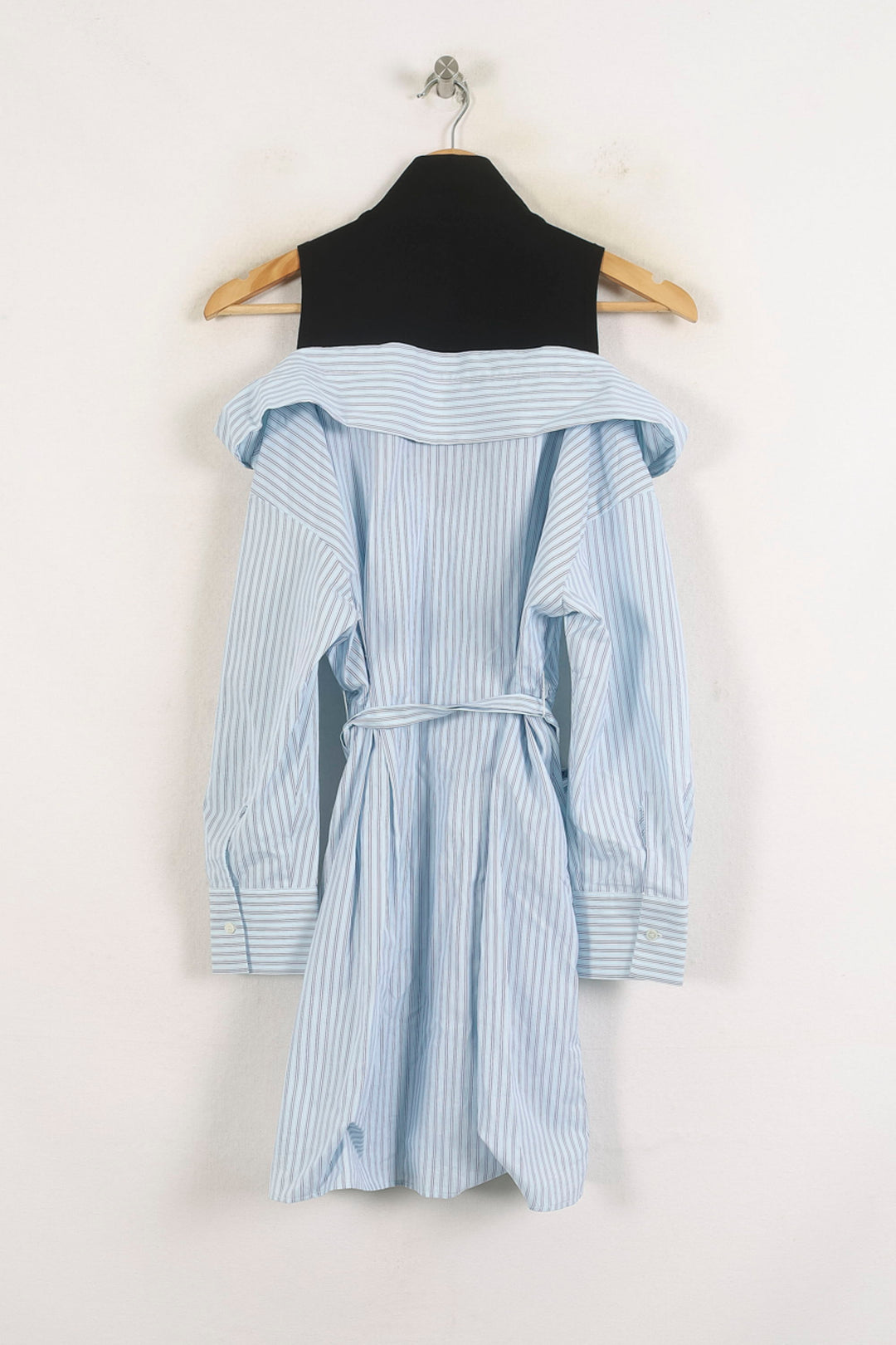 Robe Courte Bleue et Noire - Taille S/36 de la marque Maje | PARAD57204 - Vendu par Paradigme - Image 4