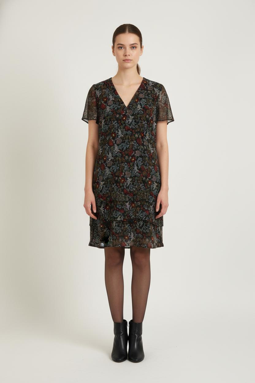 Robe Midi Multicolore - Taille XL/42 de la marque IKKS | PARAD57212 - Vendu par Paradigme - Image 1