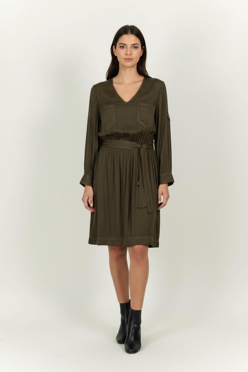 Robe Chemise Verte - Taille L/40 de la marque IKKS | PARAD57213 - Vendu par Paradigme - Image 1