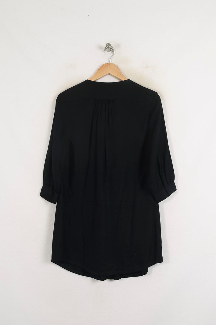 Robe Chemise Noire - Taille S/36 de la marque Sandro | PARAD57224 - Vendu par Paradigme - Image 4