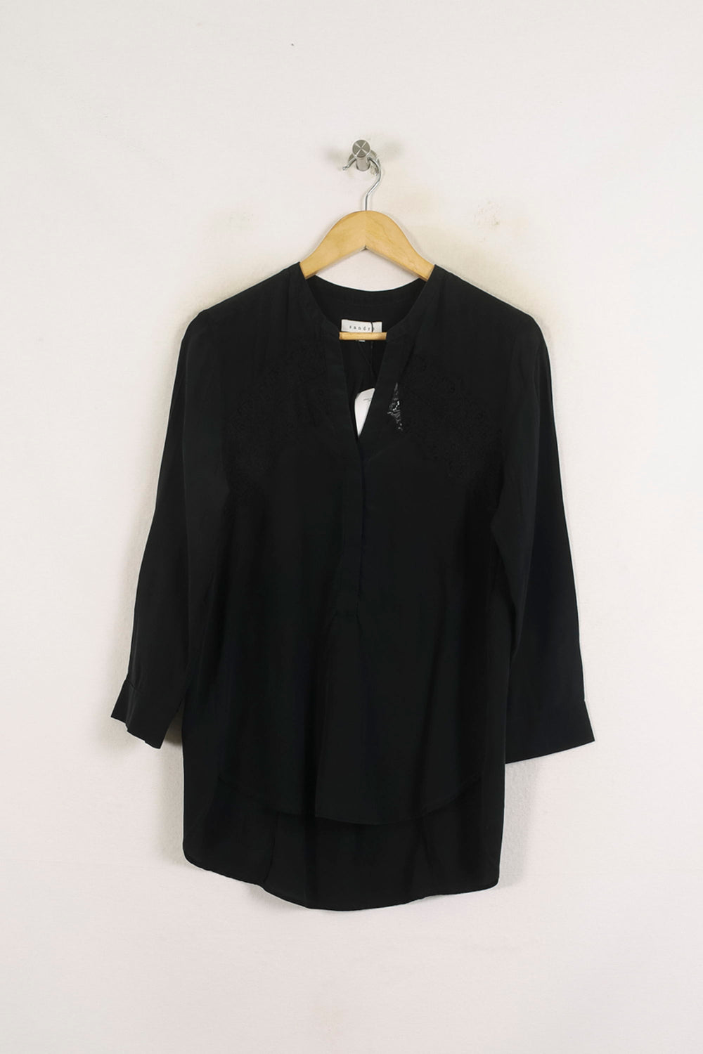Blouse Noire - Taille S/36 de la marque Sandro | PARAD57226 - Vendu par Paradigme - Image 2