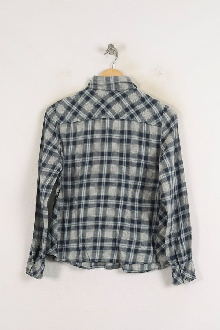 Chemise à Carreaux Bleue et Blanche - Taille L/40 de la marque Gerard Darel | PARAD57230 - Vendu par Paradigme - Image 4