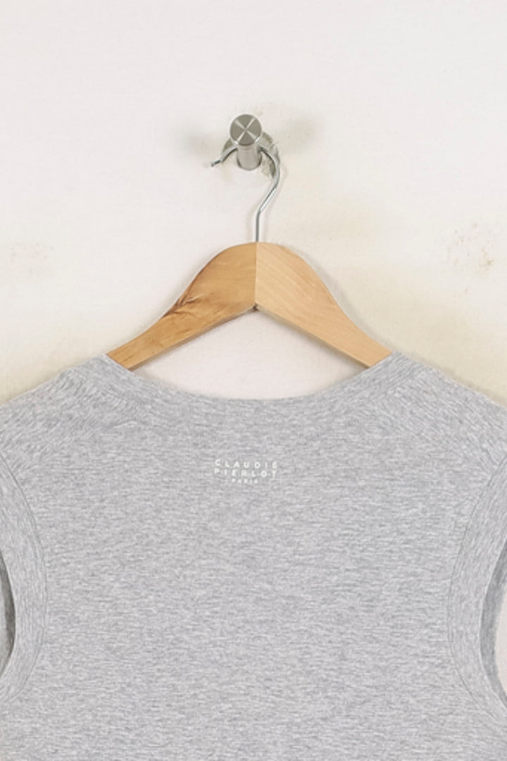 Débardeur Gris - Taille L/40 de la marque Claudie Pierlot | PARAD57236 - Vendu par Paradigme - Image 4