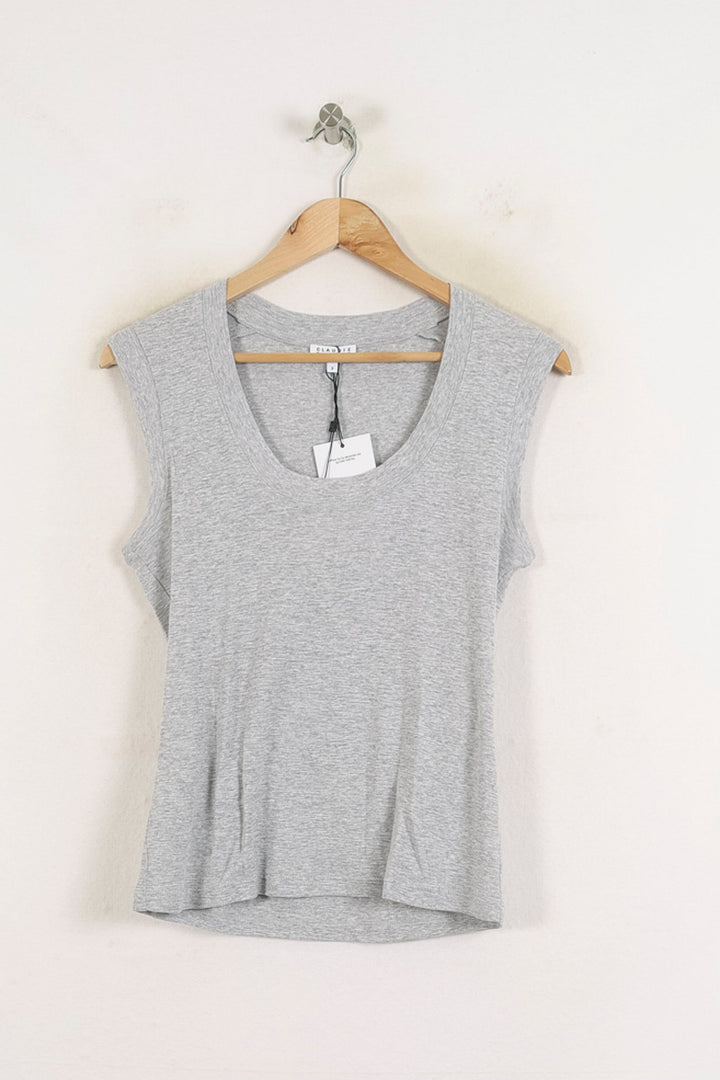 Débardeur Gris - Taille L/40 de la marque Claudie Pierlot | PARAD57236 - Vendu par Paradigme - Image 2