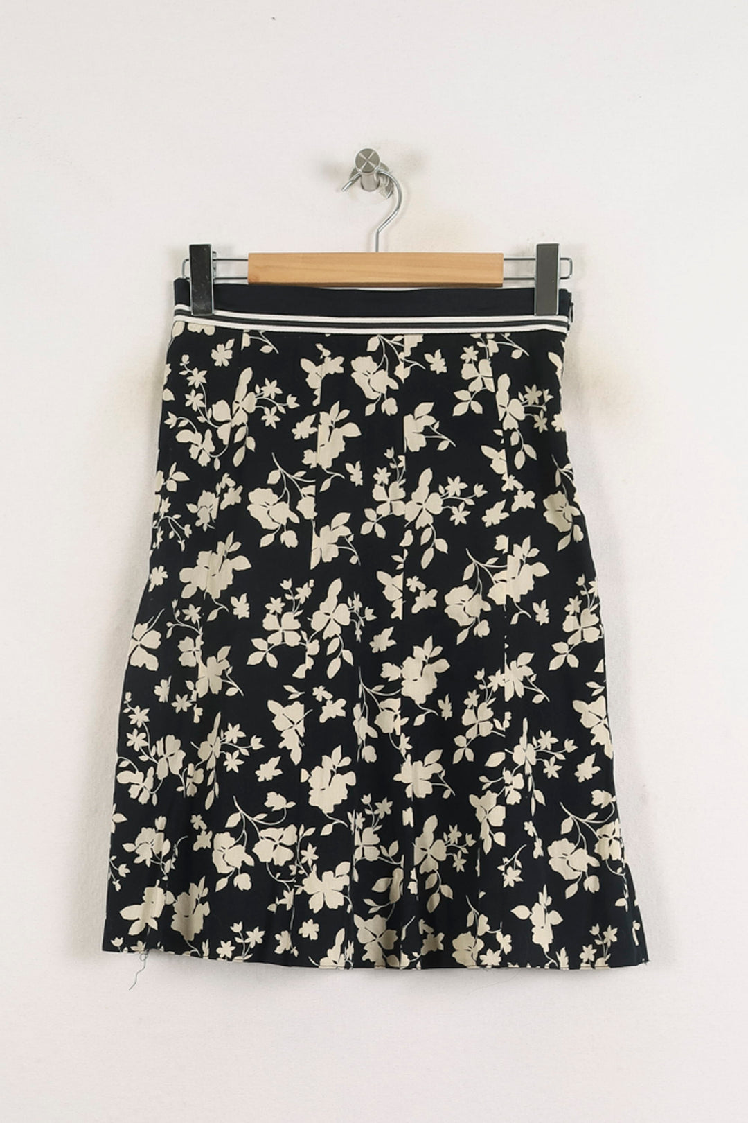 Jupe Évasée Noire et Blanche - Taille M/38 de la marque Caroll | PARAD57238 - Vendu par Paradigme - Image 2