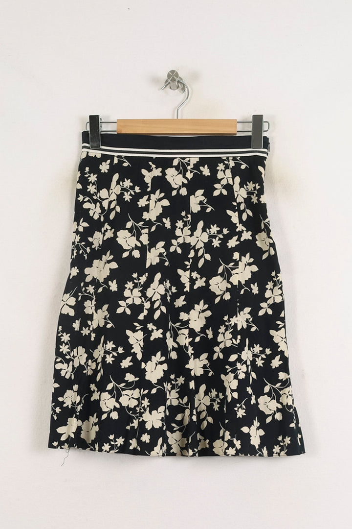 Jupe Évasée Noire et Blanche - Taille M/38 de la marque Caroll | PARAD57238 - Vendu par Paradigme - Image 2