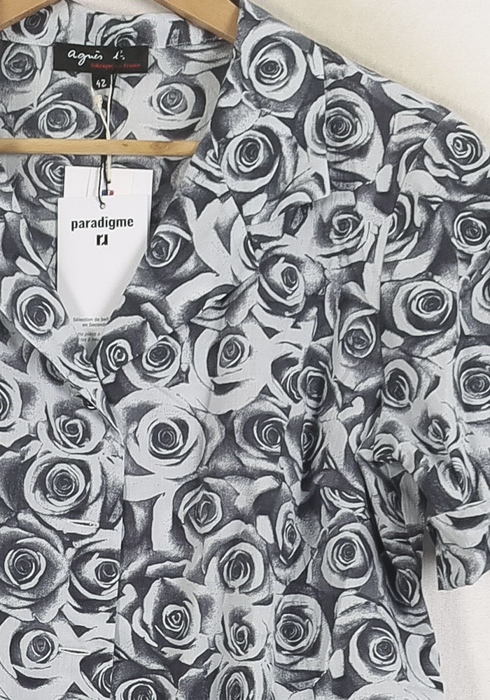 Chemisette Noire et Blanche - Taille XL/42 de la marque Agnès b. | PARAD57239 - Vendu par Paradigme - Image 3