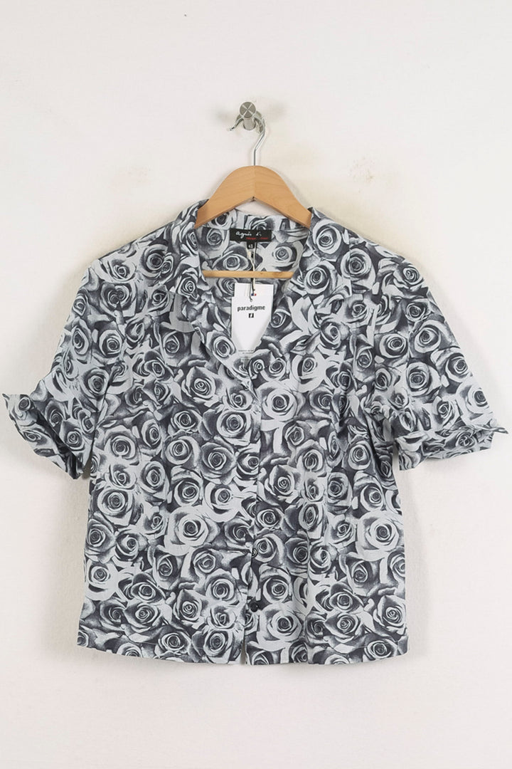 Chemisette Noire et Blanche - Taille XL/42 de la marque Agnès b. | PARAD57239 - Vendu par Paradigme - Image 2