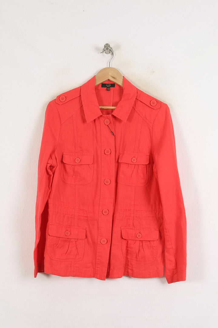 Veste en Jean Rouge - Taille XL/42 de la marque Maison 123 | PARAD57242 - Vendu par Paradigme - Image 2