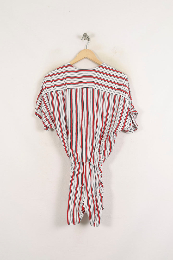 Combishort Rayé Blanc Rouge et Noir - Taille S/36 de la marque Maje | PARAD57244 - Vendu par Paradigme - Image 4