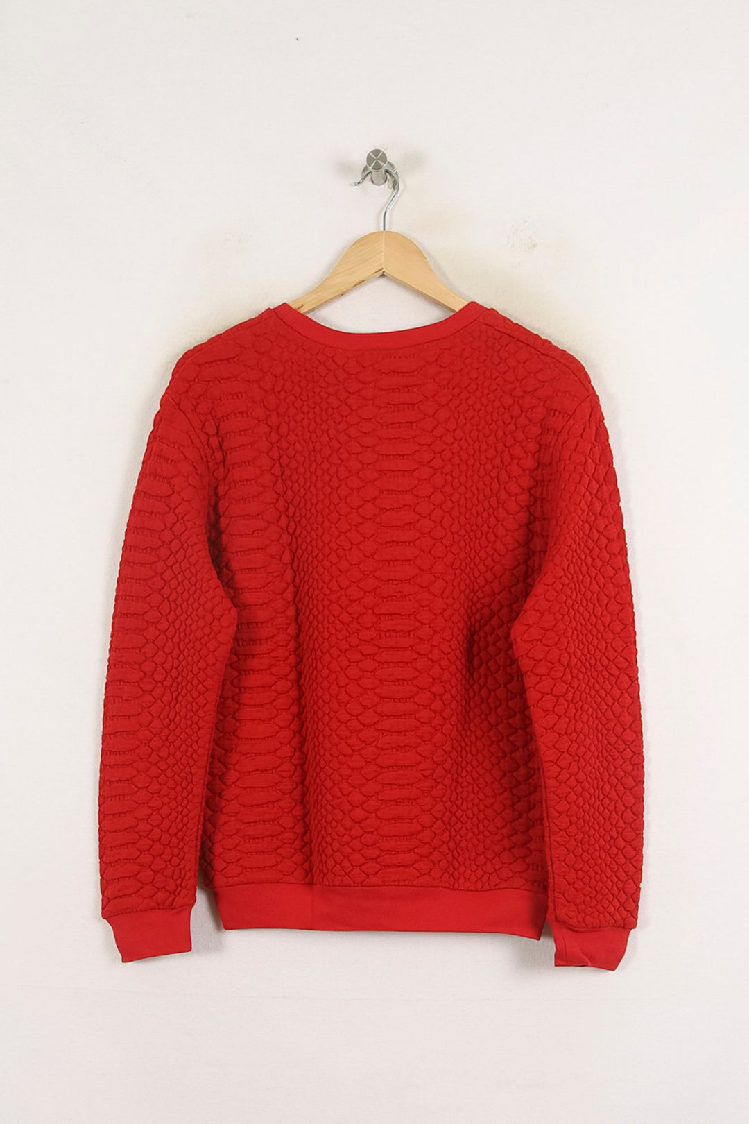 Sweat Texturé Rouge - Taille S/36 de la marque Sandro | PARAD57247 - Vendu par Paradigme - Image 4