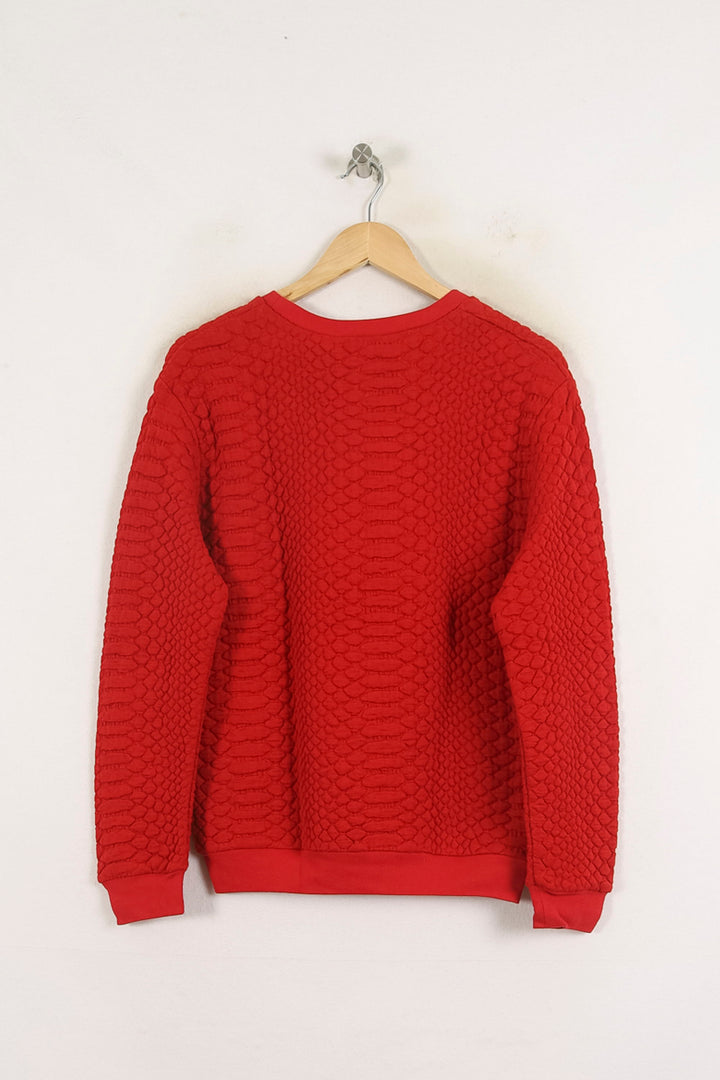 Sweat Texturé Rouge - Taille S/36 de la marque Sandro | PARAD57247 - Vendu par Paradigme - Image 4