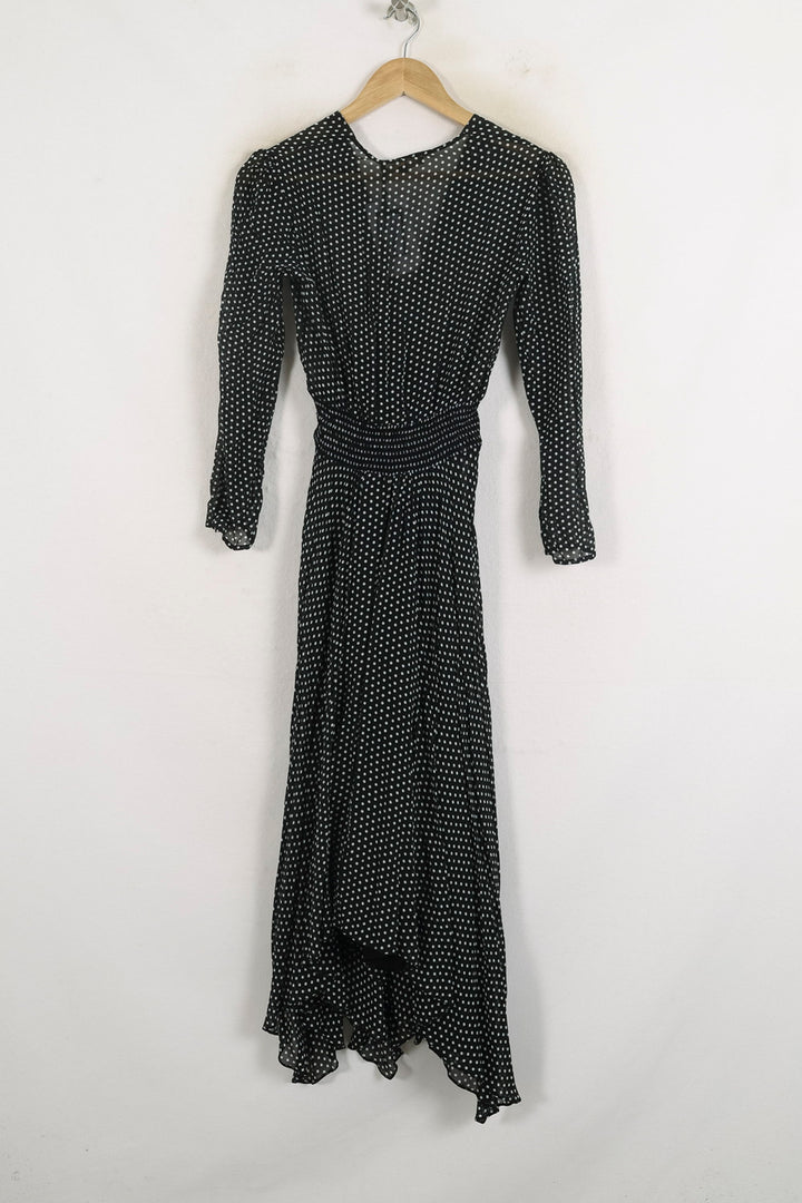 Robe Longue Noire à Pois Blancs - Taille S/36 de la marque Maje | PARAD57250 - Vendu par Paradigme - Image 4