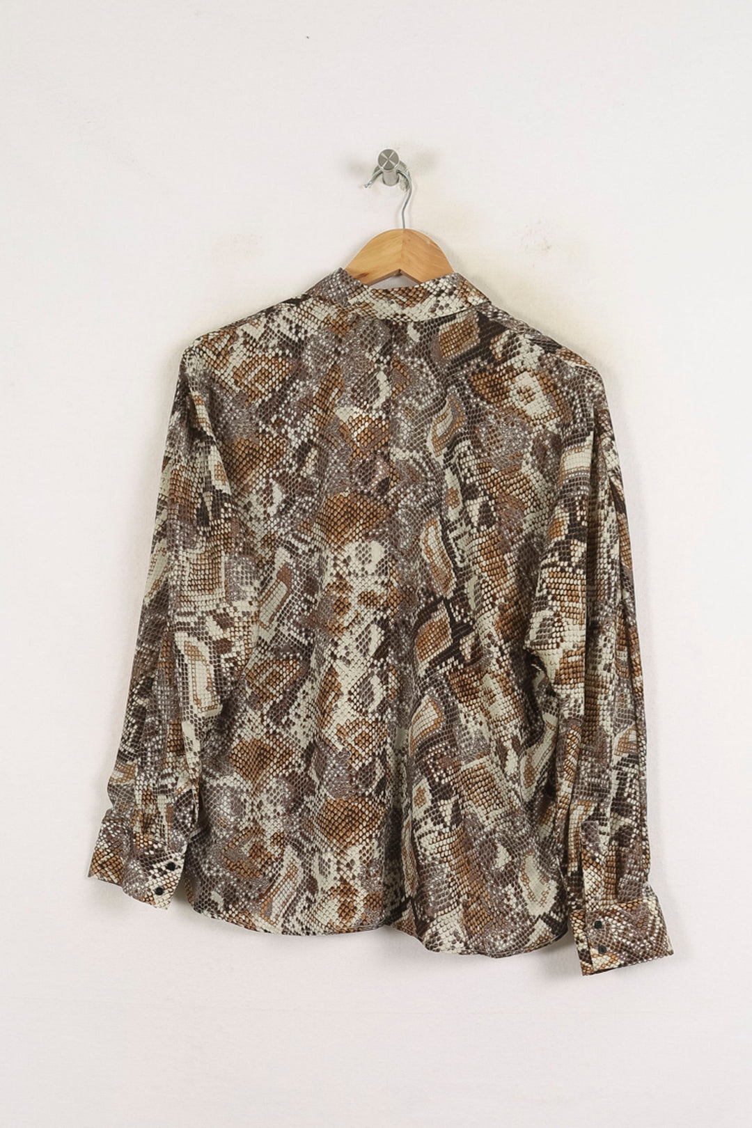 Chemise Marron et Beige - Taille M/38 de la marque Caroll | PARAD57251 - Vendu par Paradigme - Image 4