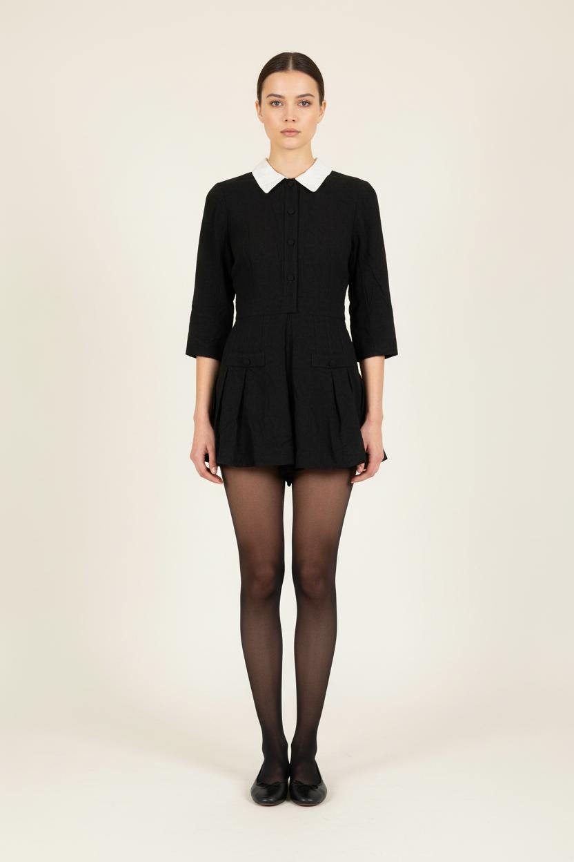 Combinaison Noire et Blanche - Taille M/38 de la marque Sandro | PARAD57277 - Vendu par Paradigme - Image 1