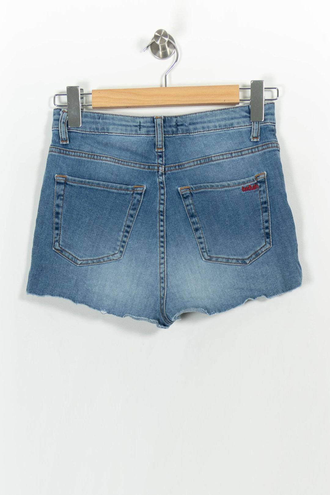 Short en Jean Bleu - Taille XS/34 de la marque ba&sh | PARAD57283 - Vendu par Paradigme - Image 4