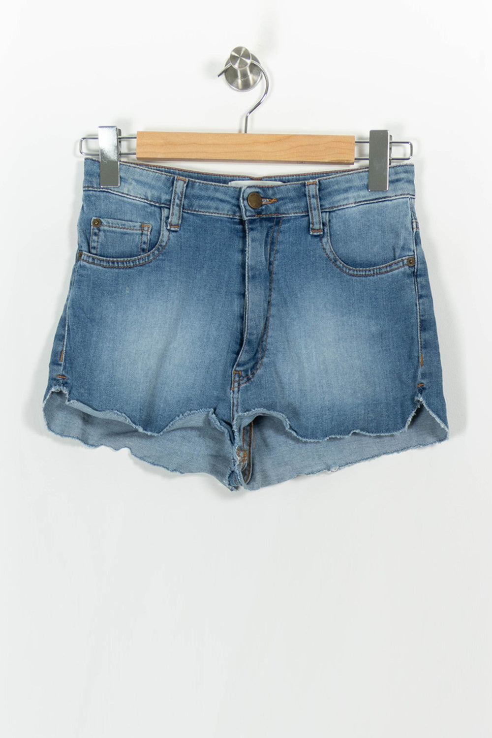 Short en Jean Bleu - Taille XS/34 de la marque ba&sh | PARAD57283 - Vendu par Paradigme - Image 2