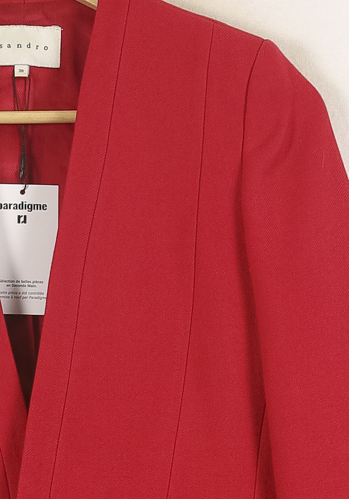 Veste Rose - Taille S/36 de la marque Sandro | PARAD57300 - Vendu par Paradigme - Image 3