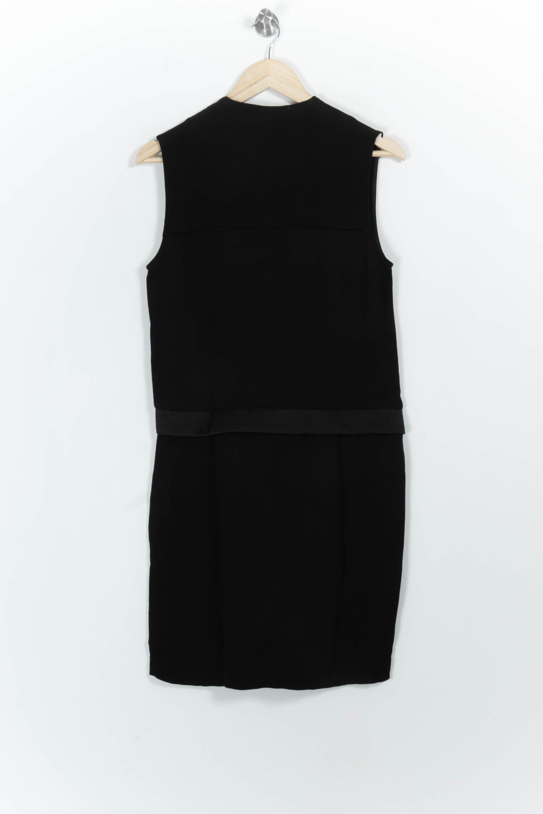 Robe Portefeuille Noire - Taille M/38 de la marque Sandro | PARAD57301 - Vendu par Paradigme - Image 4