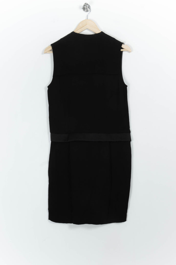 Robe Portefeuille Noire - Taille M/38 de la marque Sandro | PARAD57301 - Vendu par Paradigme - Image 4
