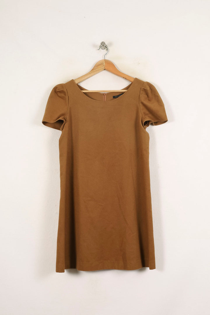 Robe Courte Marron - Taille M/38 de la marque Tara Jarmon | PARAD57302 - Vendu par Paradigme - Image 2