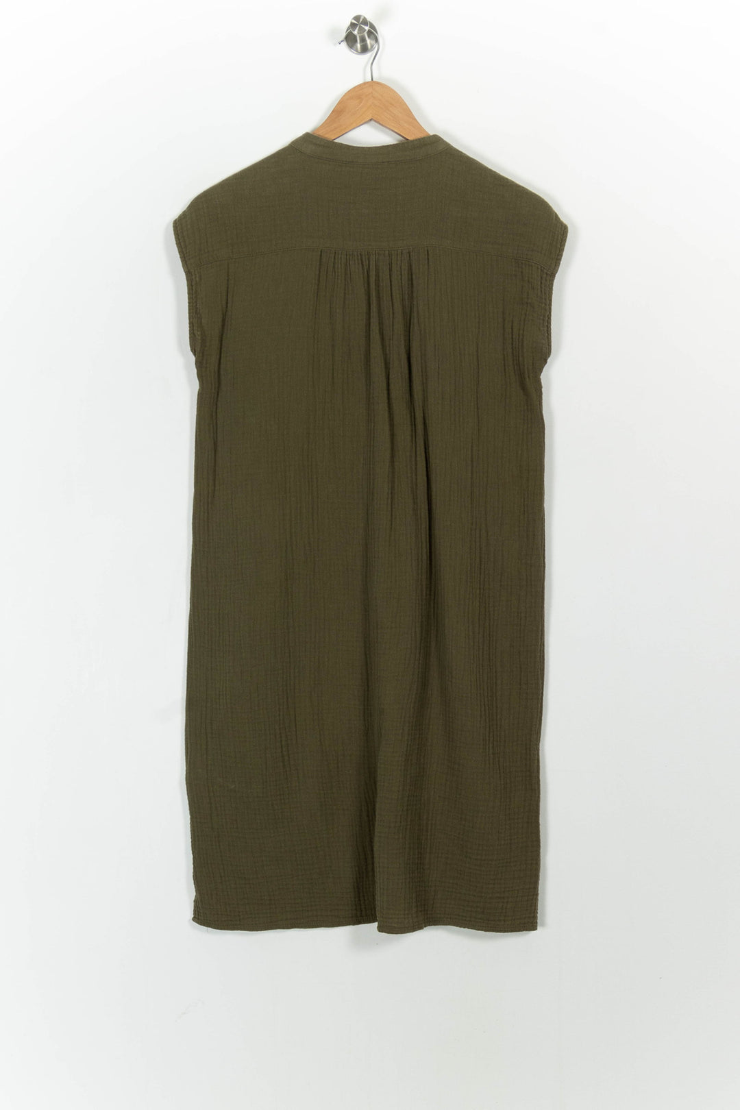 Robe Chemise Verte - Taille XS/34 de la marque Caroll | PARAD57318 - Vendu par Paradigme - Image 4