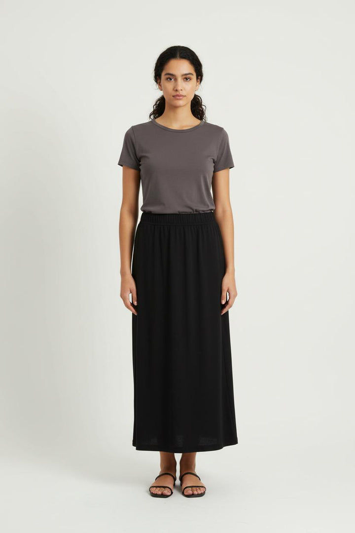 Jupe Longue Noire - Taille M/38 de la marque Marina Rinaldi | PARAD57321 - Vendu par Paradigme - Image 1