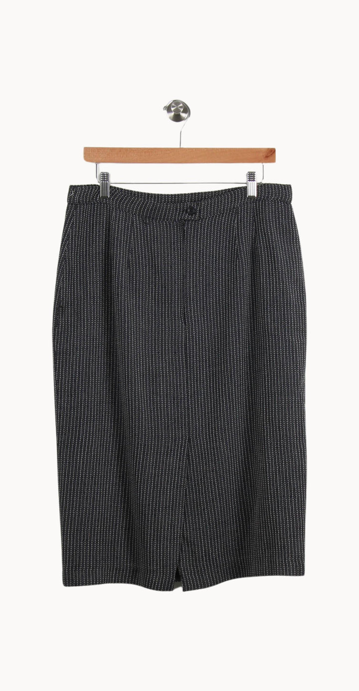 Jupe Droite Noir et Blanc - Taille XL/42 de la marque Marina Rinaldi | PARAD57323 - Vendu par Paradigme - Image 4