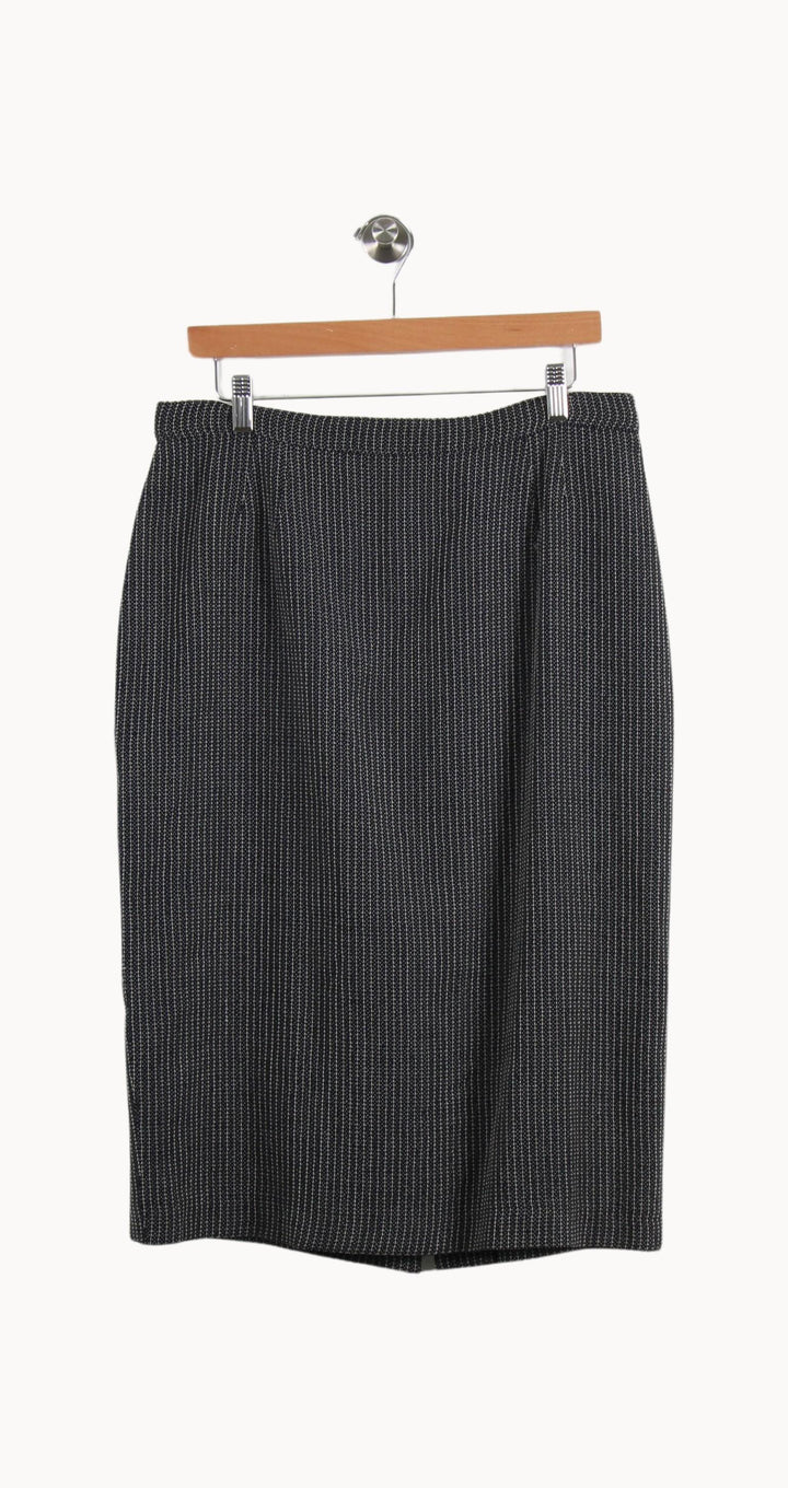 Jupe Droite Noir et Blanc - Taille XL/42 de la marque Marina Rinaldi | PARAD57323 - Vendu par Paradigme - Image 2
