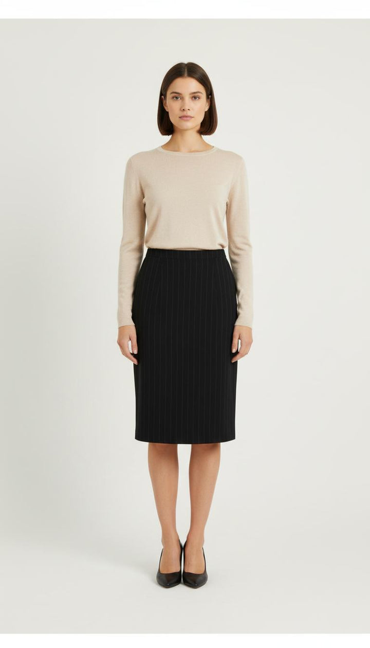 Jupe Droite Noire - Taille XXL/44 de la marque Marina Rinaldi | PARAD57324 - Vendu par Paradigme - Image 1