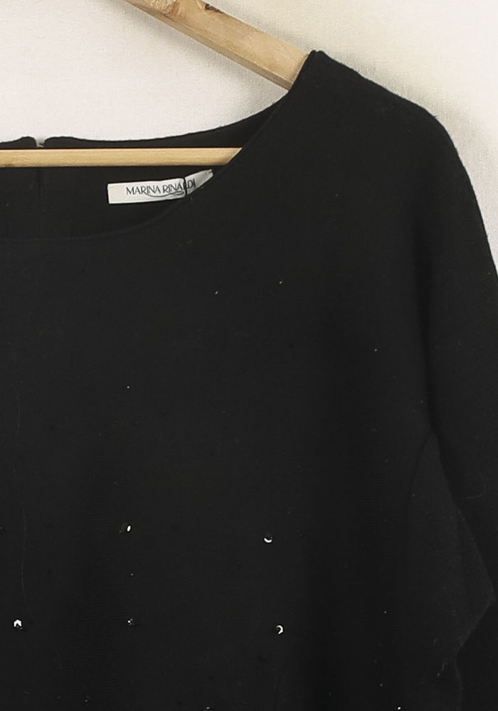 Pull Noir - Taille XL/42 de la marque Marina Rinaldi | PARAD57325 - Vendu par Paradigme - Image 3