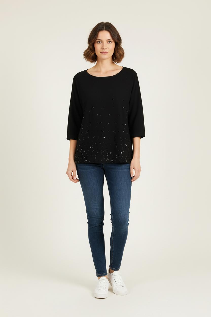 Pull Noir - Taille XL/42 de la marque Marina Rinaldi | PARAD57325 - Vendu par Paradigme - Image 1