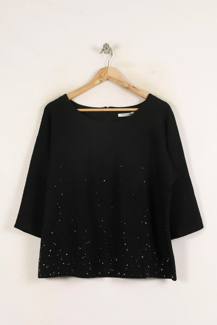 Pull Noir - Taille XL/42 de la marque Marina Rinaldi | PARAD57325 - Vendu par Paradigme - Image 2