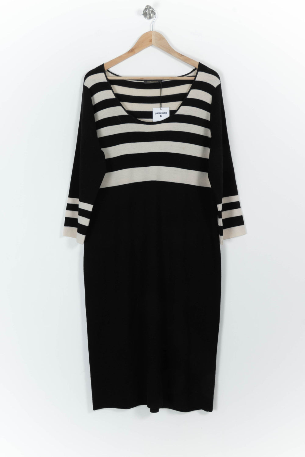 Robe Longue Noire et Blanche - Taille XXL/44 de la marque Marina Rinaldi | PARAD57326 - Vendu par Paradigme - Image 2