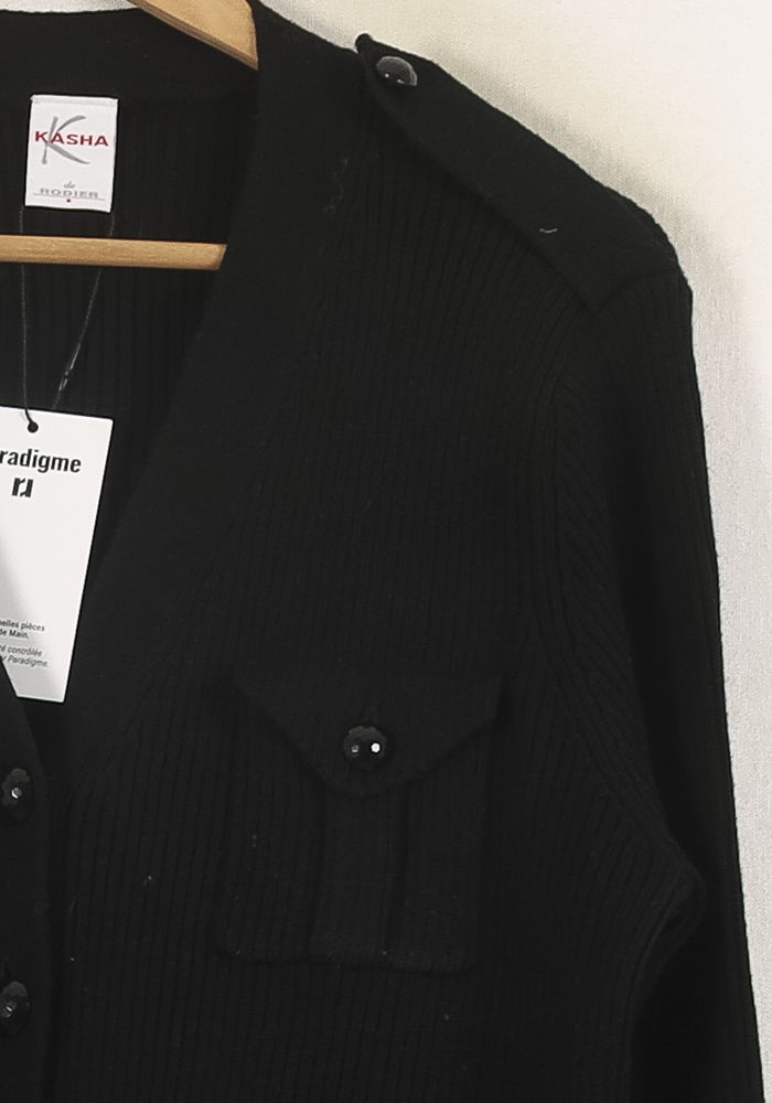 Cardigan Noir - Taille XL/42 de la marque Rodier | PARAD57328 - Vendu par Paradigme - Image 3