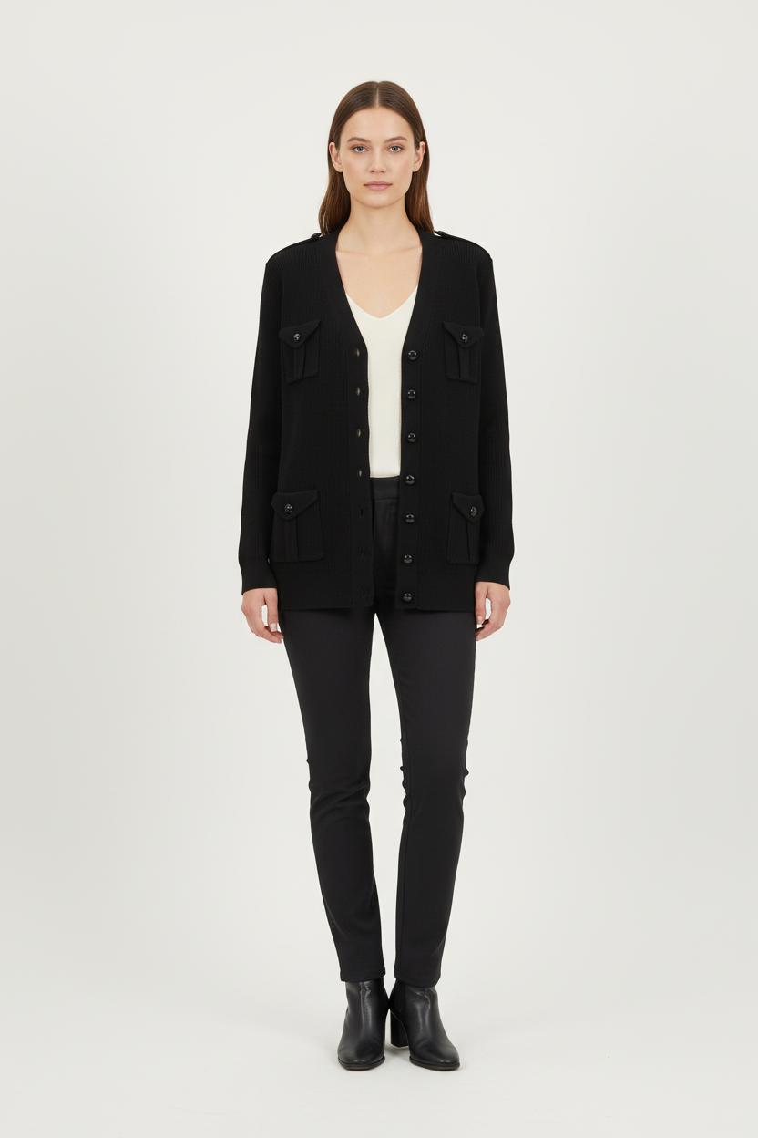 Cardigan Noir - Taille XL/42 de la marque Rodier | PARAD57328 - Vendu par Paradigme - Image 1