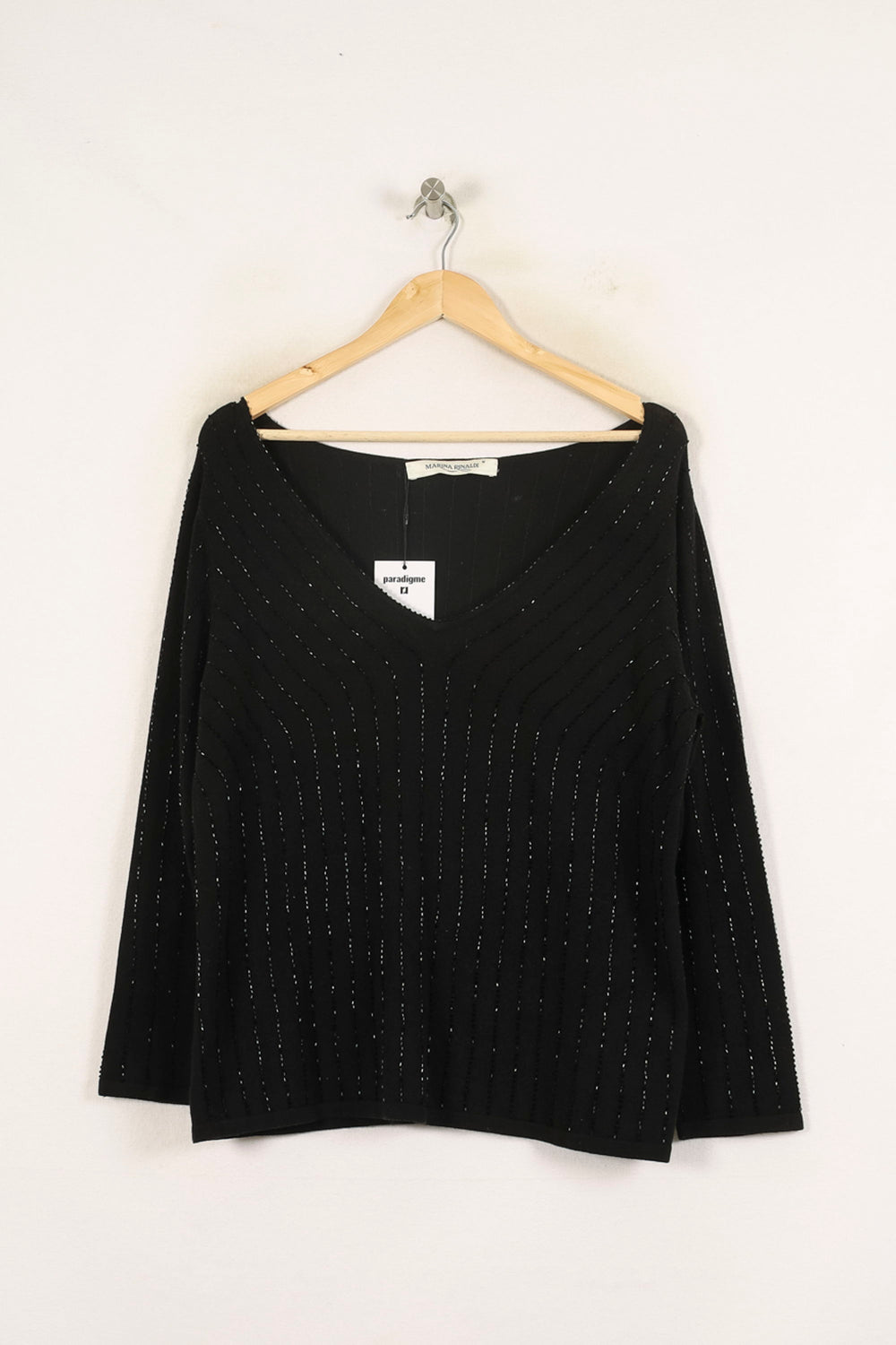 Pull Noir - Taille XL/42 de la marque Marina Rinaldi | PARAD57329 - Vendu par Paradigme - Image 2