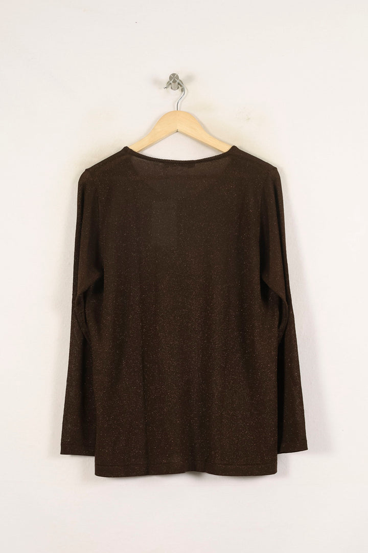Pull Marron - Taille M/38 de la marque Marina Rinaldi | PARAD57336 - Vendu par Paradigme - Image 4