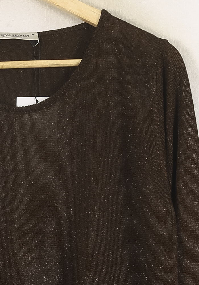 Pull Marron - Taille M/38 de la marque Marina Rinaldi | PARAD57336 - Vendu par Paradigme - Image 3